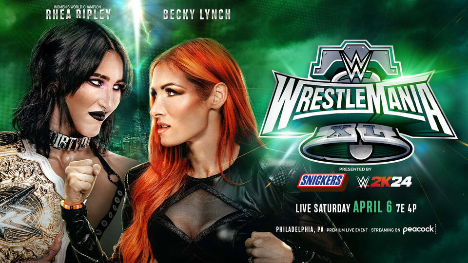 WrestleMania 40 Results: Becky Lynch vs Rhea Ripley